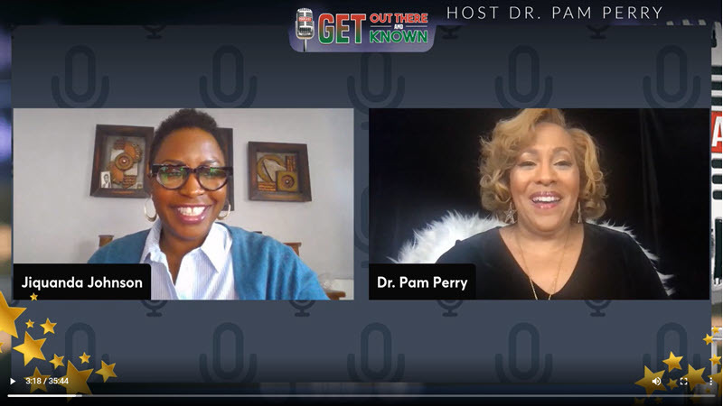 Jiquanda Johnson and Dr Pam Perry