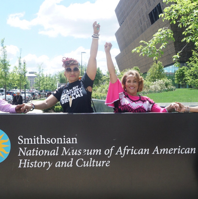 pam perry at african american museum and ghail rhodes 