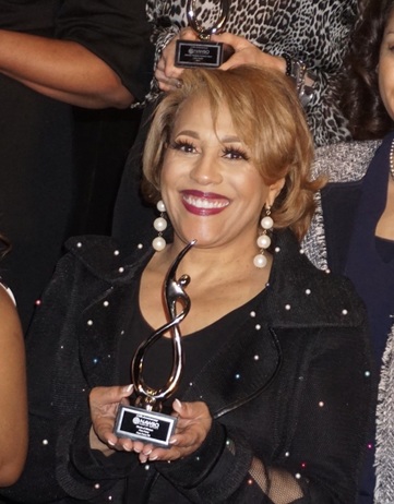 pam perry with nawbo award